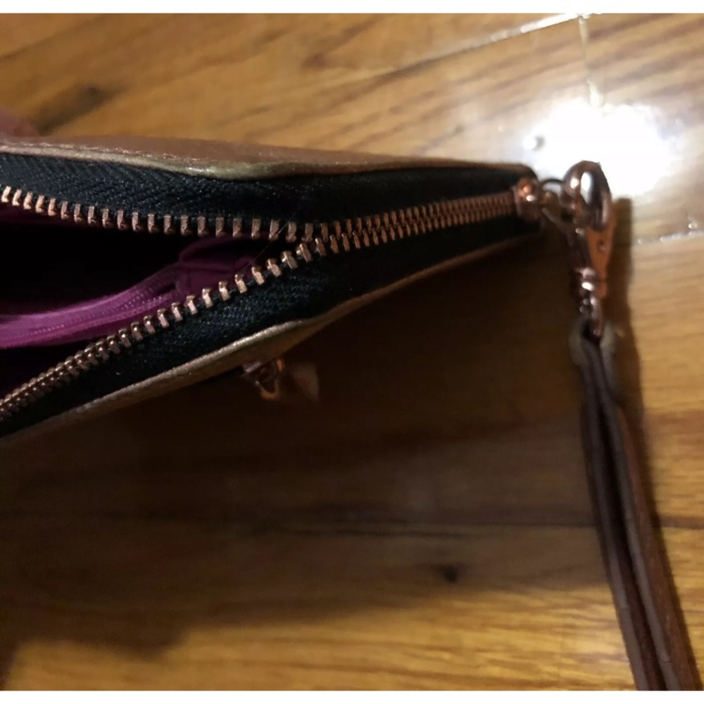 Fossil leather wallet checkbook clutch card holder - Picture 5 of 8